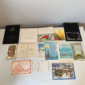 Vintage Greeting Cards Unused. Quality Crest/Gibson Christmas Mixed Lot Of 54